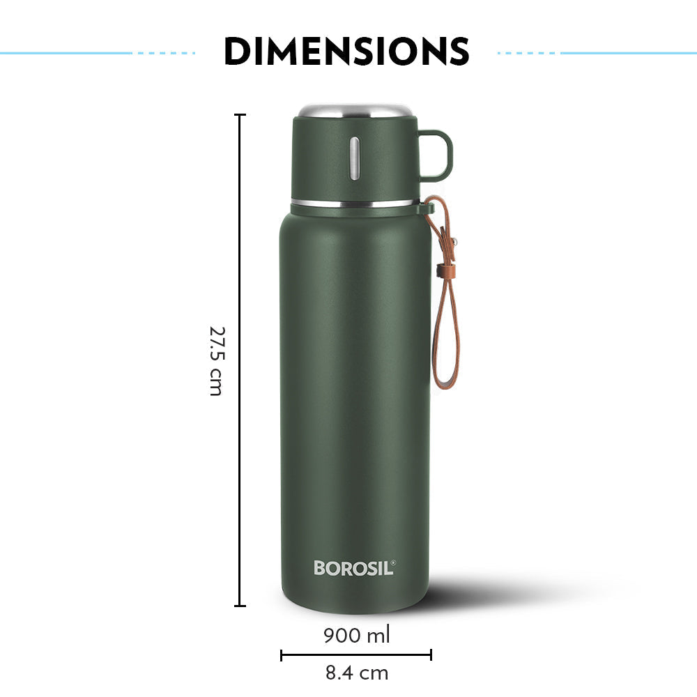 Pre-Printed Cruise Insulated Bottle Personalise, Green, 900ml