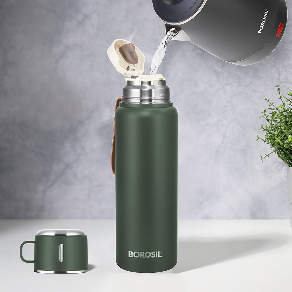 Pre-Printed Cruise Insulated Bottle Personalise, Green, 900ml