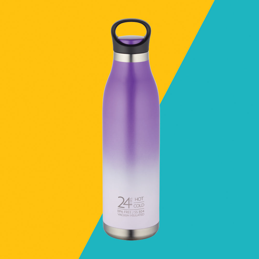 Pre-Printed Colour Crush Vacuum Insulated Bottle, Violet