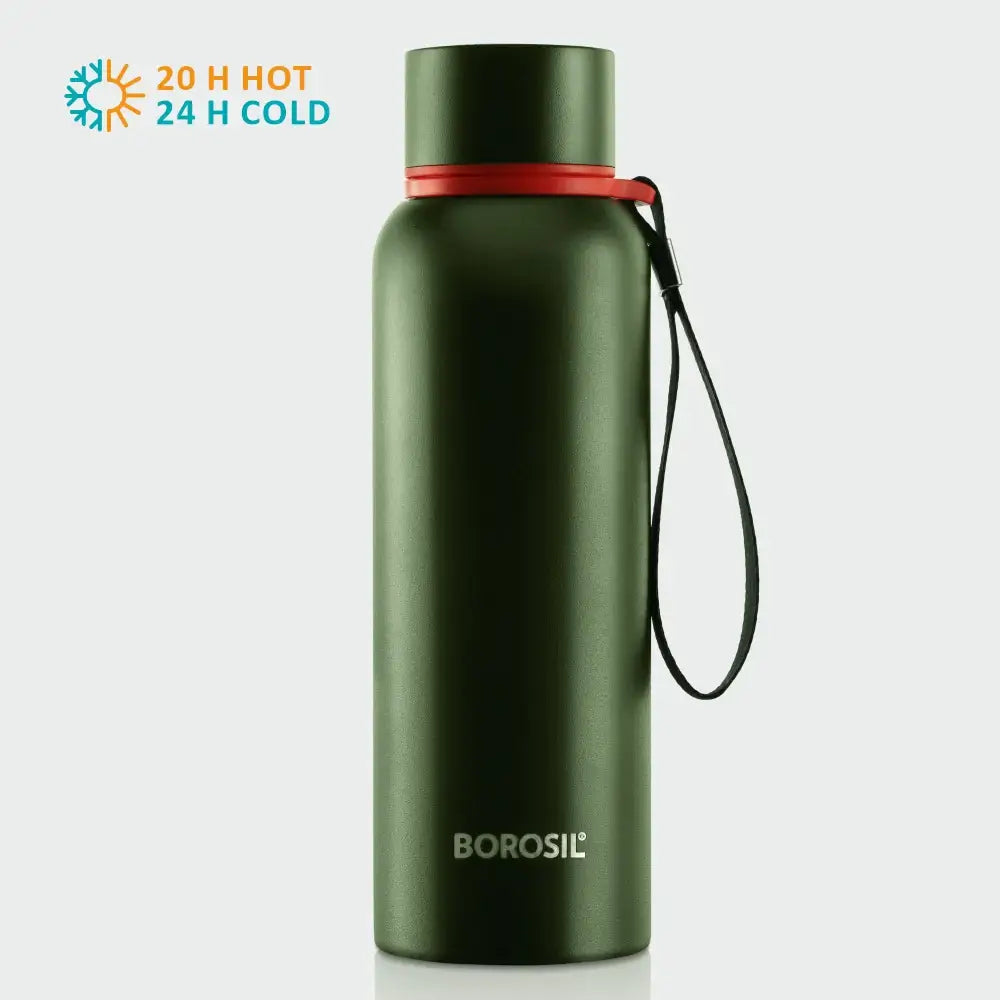 Pre-Printed Borosil Trek Green, 500ml